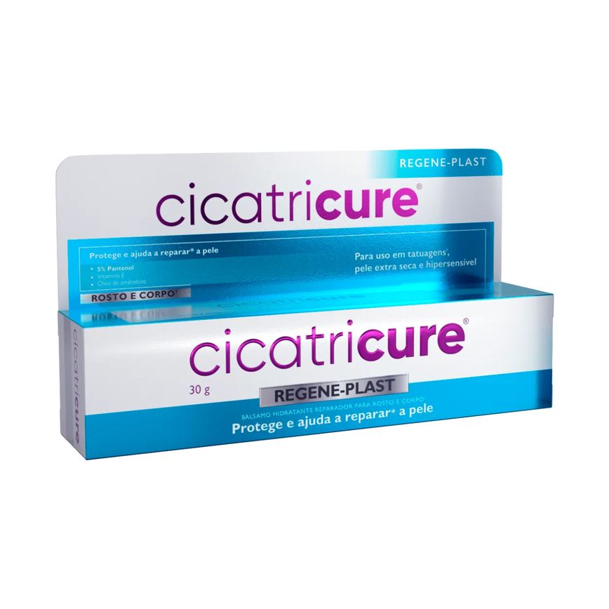 Creme Hidratante Reparador Rosto e Corpo Cicatricure Regeneplast Pantenol e Vitamina E 30g