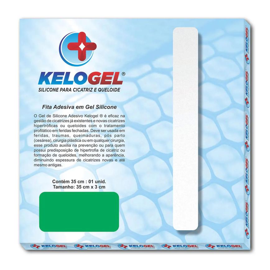 Kit 2 Tratamento 90 Dias - 3 Fitas Silicone de 35Cm Kelogel