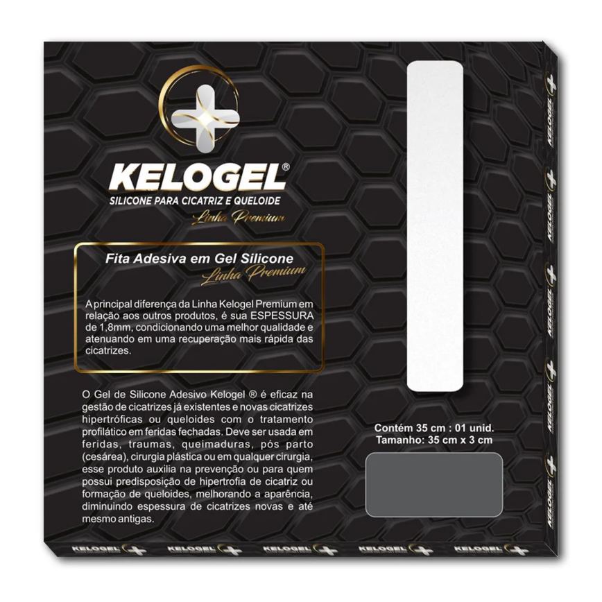 Kit 21 - 1 Fita 35Cm + 1 Fita 70Cm Kelogel Premium 1.8Mm