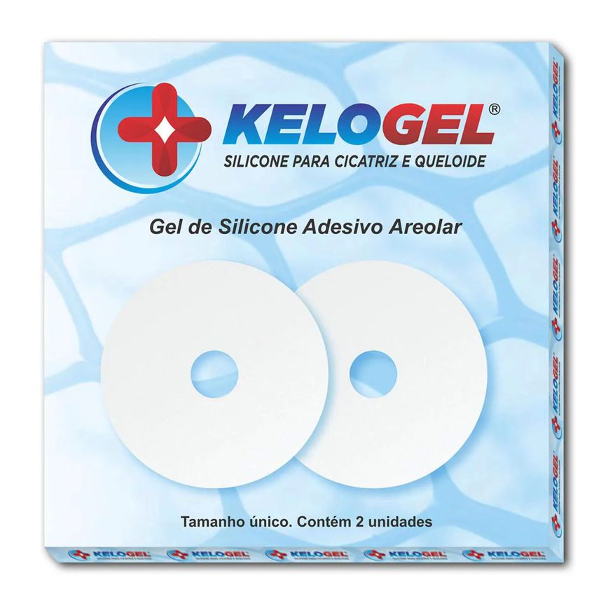 Kit 4 -1 Par Ades. Areolar + 1 Fita 50Cm + 2 Orteses Kelogel