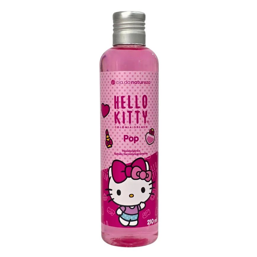 Colônia Splash Pop Hello Kitty Vegano Cia. da Natureza 210Ml