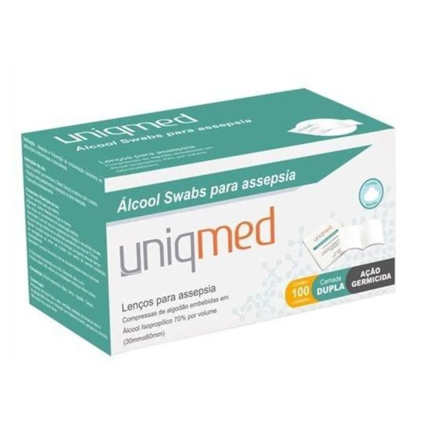 Alcool Swab Uniqmed 1Cx 100 Unid