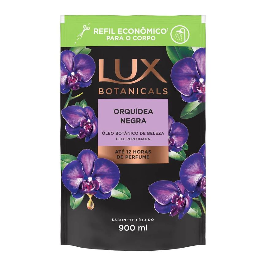 Refil Sabonete Líquido Lux Botanicals Orquídea Negra 900ml