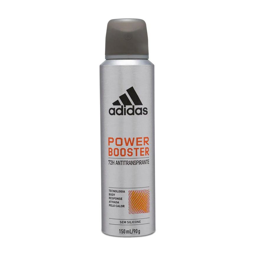 Desodorante Antitranspirante Aerosol Adidas Power Booster Masculino 72h 150ml