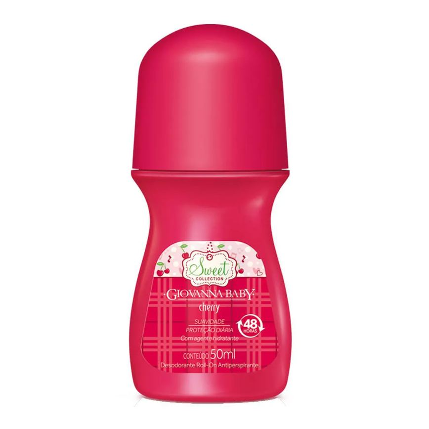 Desodorante Roll-On Giovanny Baby Feminino - Cherry 50ml