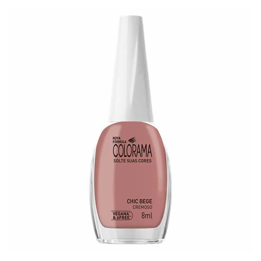 Esmalte Cremoso Colorama Chic Bege
