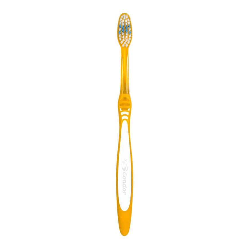 Escova Dental Macia Condor Agile Cabeça M Amarelo