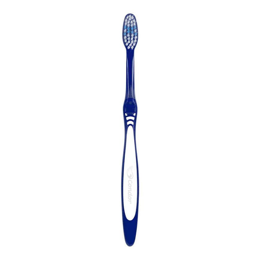 Escova Dental Macia Condor Agile Cabeça M Azul