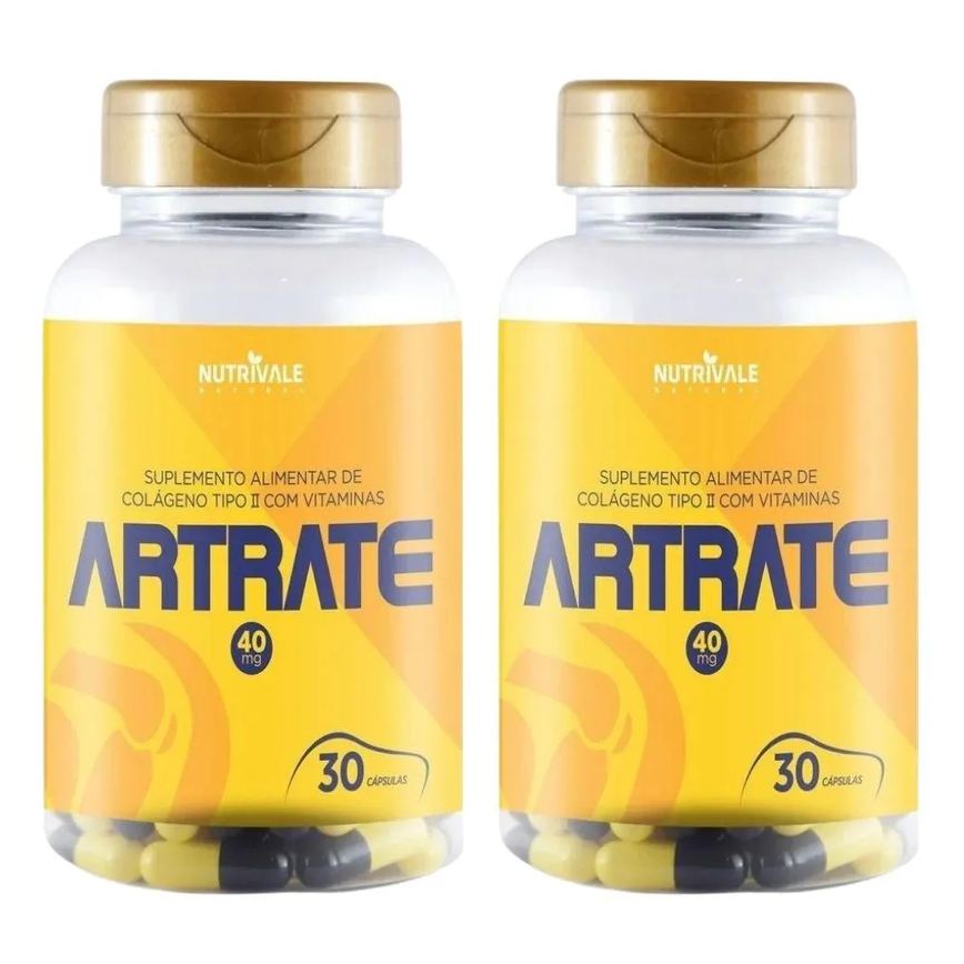 Kit 2X Artrate (Colageno Tipo 2 com Vitaminas) 30 Capsulas - Nutrivale