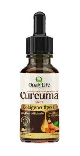 Colágeno Tipo 2 e Curcumina em Gotas 30ml Qualylife