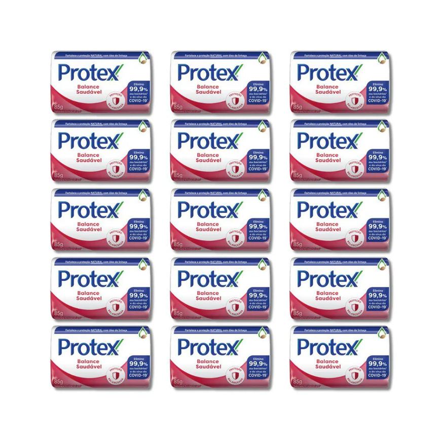Kit 15 Sabonetes em Barra Protex Balance Saudável 85G