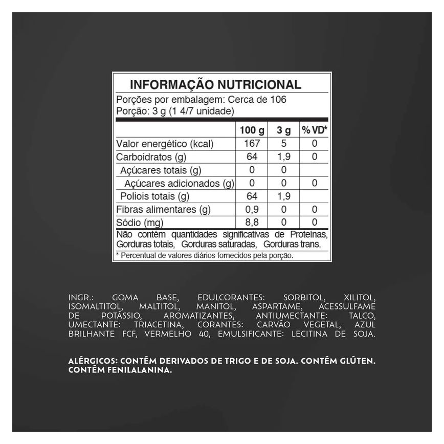 Goma de Mascar Trident Fresh Intense Sem Açúcar 26,6g