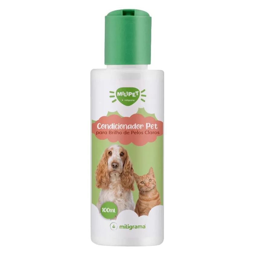 Condicionador Pet para Brilho de Pelos Claros 100Ml