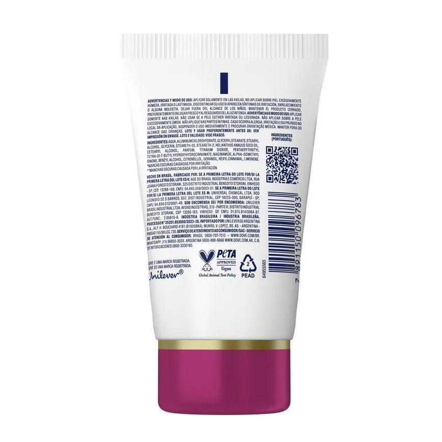 Desodorante Antitranspirante Creme Sérum Dove Previne Escurecimento Feminino 48h 50g