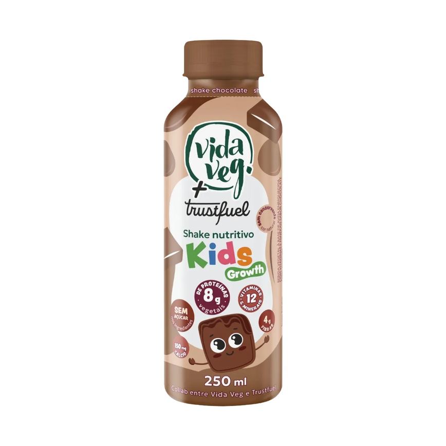 Shake Vida Veg + Trustfuel Kids Growth Chocolate Aveia