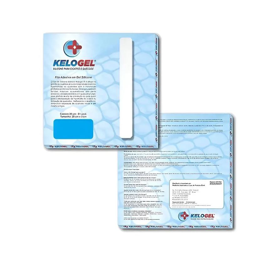 Fita em Gel de Silicone para Cicatriz e Queloide 20X3Cm Kelogel