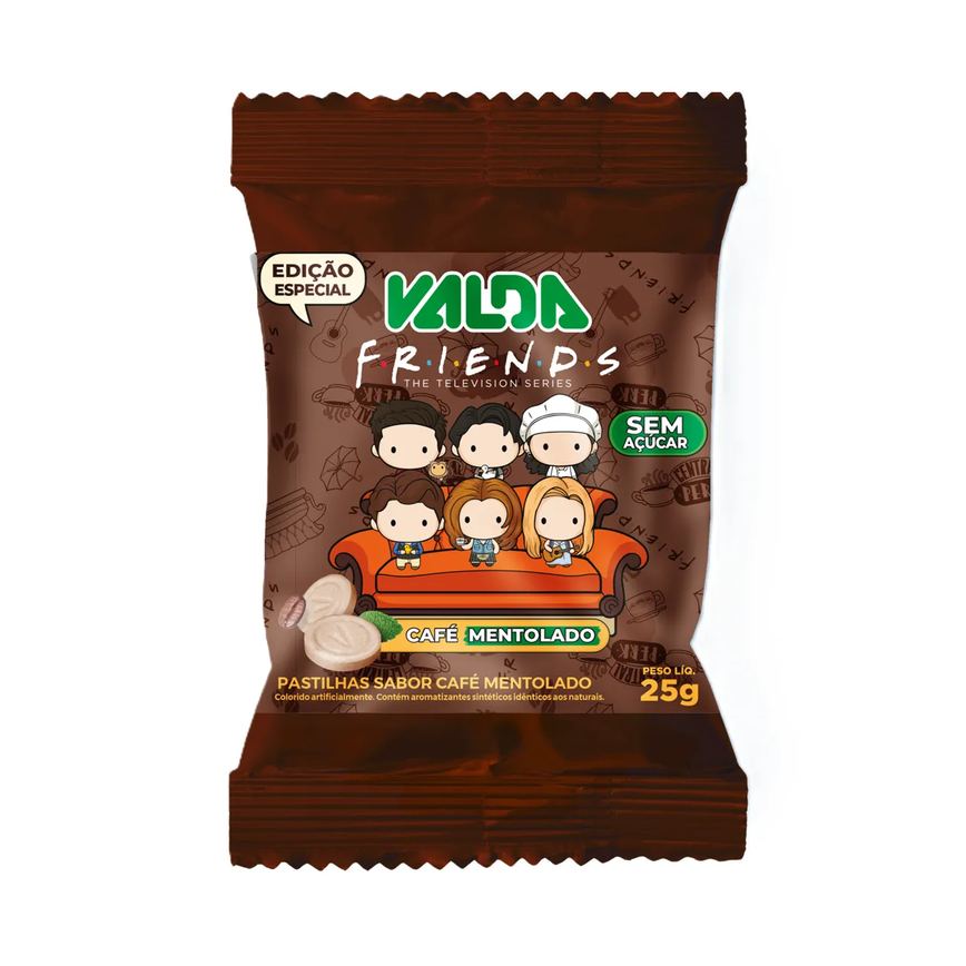 Pastilhas Valda Friends Café Sem Açúcar 25g