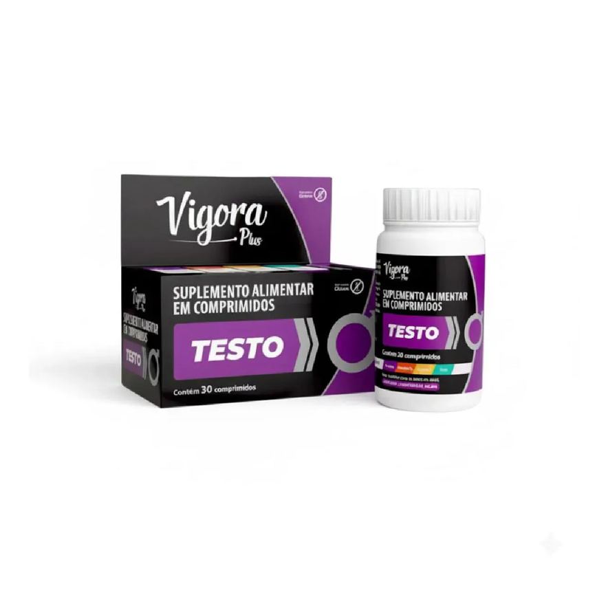 Suplemento Alimentar Vigora Plus Testo com 30 Comprimidos - Prati