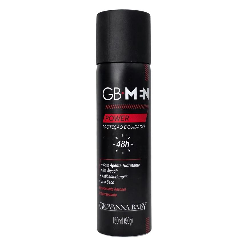 Desodorante Aerossol Power Gb Men 48H Vegano Giovanna Baby 150Ml / 90G