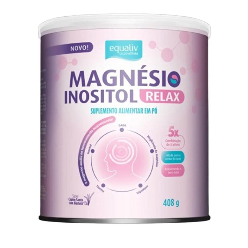 Suplemento Magnésio Inositol Relax 408G - Equaliv