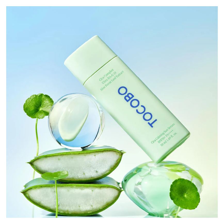 Protetor Solar Sérum Tocobo Cica Calming Sun Serum FPS50+ 50g