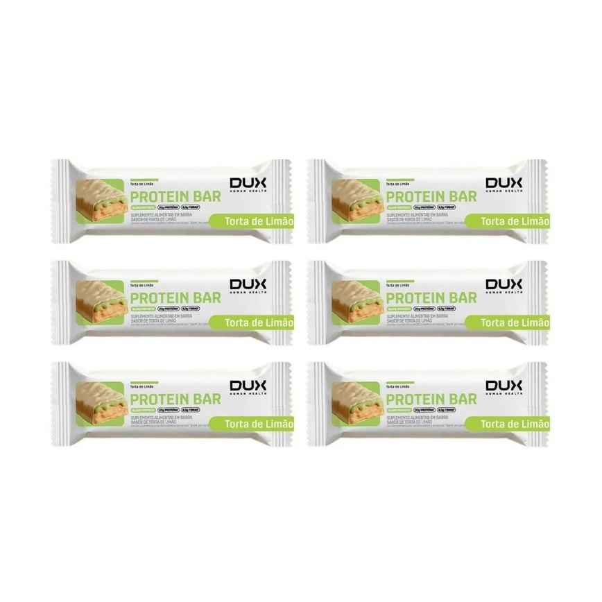Kit 6 Barra de Proteina 20G Mais Energia Torta de Limao 60G Dux
