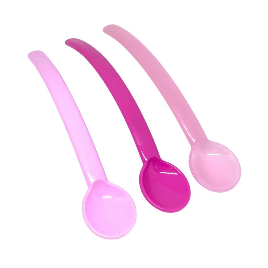 Colher Infantil Kit com 3 Unidades Rosa - Ninet