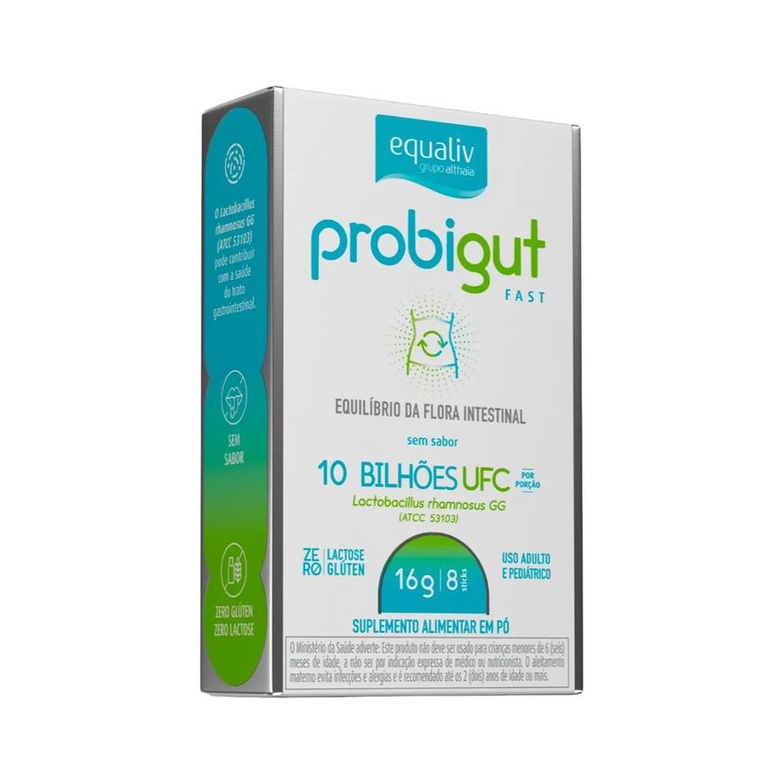 Probiótico Equaliv Probigut Fast 8 Sachês 16g cada