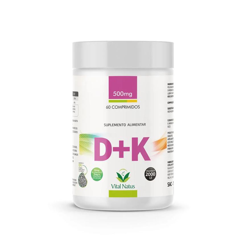 Vitaminas D3 + K2 C/ 60 Capsulas