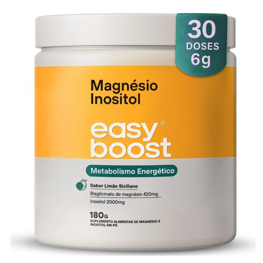 Magnésio Inositol Easy Boost Quelato Limão Siciliano 180g