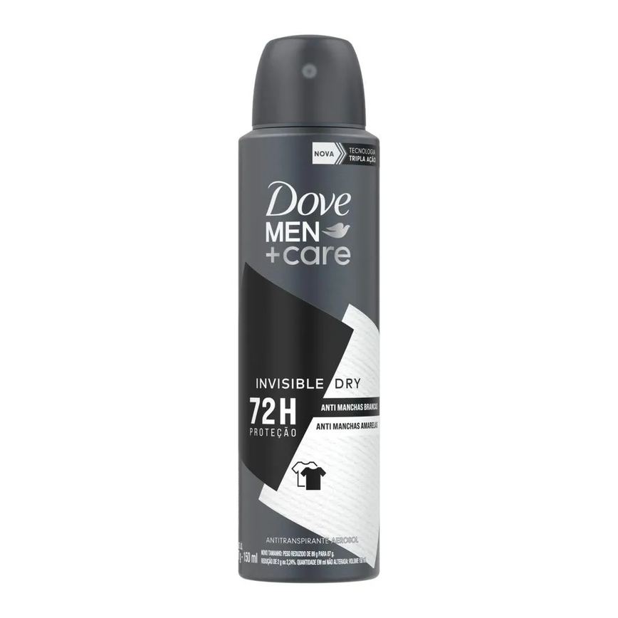 Desodorante Antitranspirante Aerosol Dove Men +Care Invisible Dry 72h 150ml