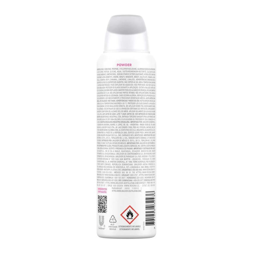Desodorante Antitranspirante Aerosol Rexona Powder Dry Feminino 72h 150ml