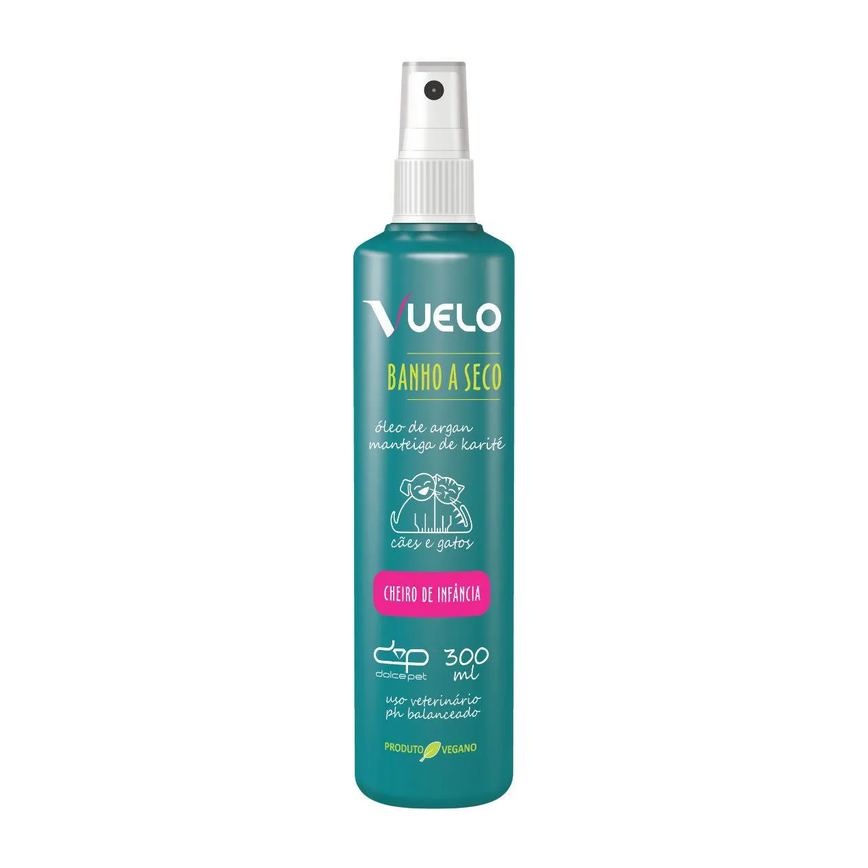 Kit Vuelo Shampoo Liso + Fluído Desembaraçador + Banho a Seco – Cuidados Completos para o Seu Pet