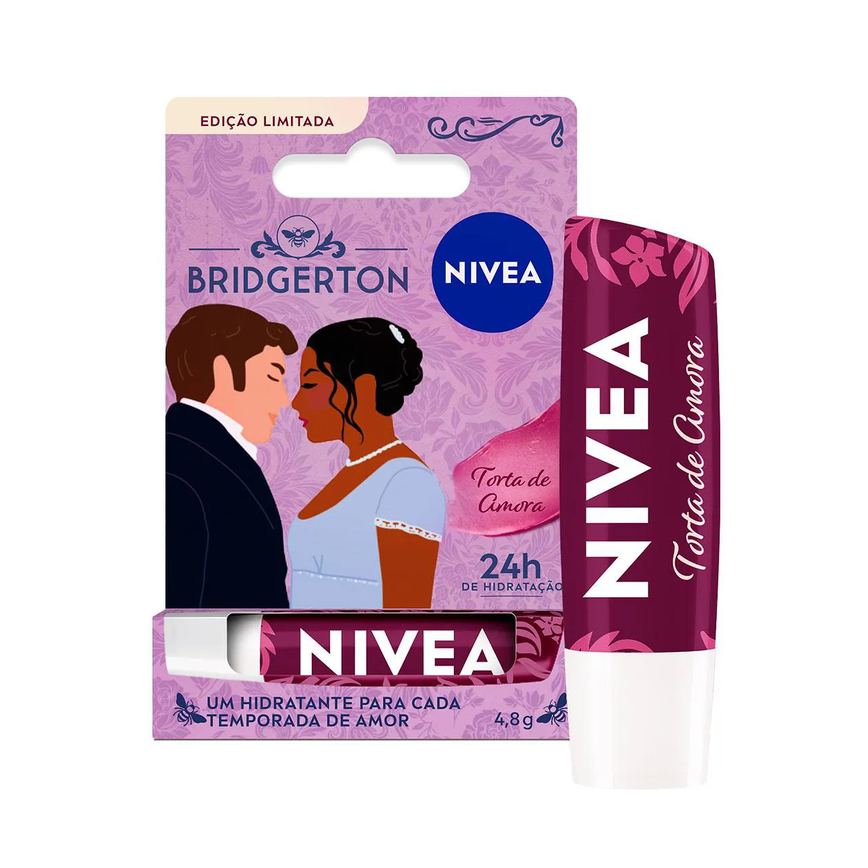 Hidratante Labial Nivea Bridgerton Torta de Amora 4,8g