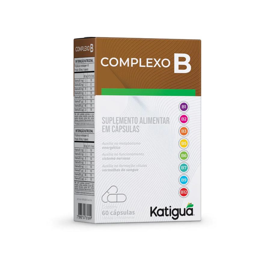Complexo B 8 Vitaminas 60 Caps Katigua