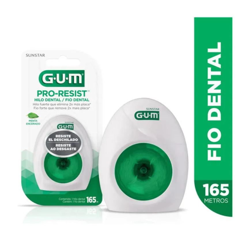 Fio Dental Encerado Sabor Menta 165M Gum
