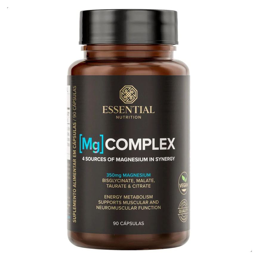 Magnesio Mg Complex Vegano Premium 90 Capsulas Essential Natural