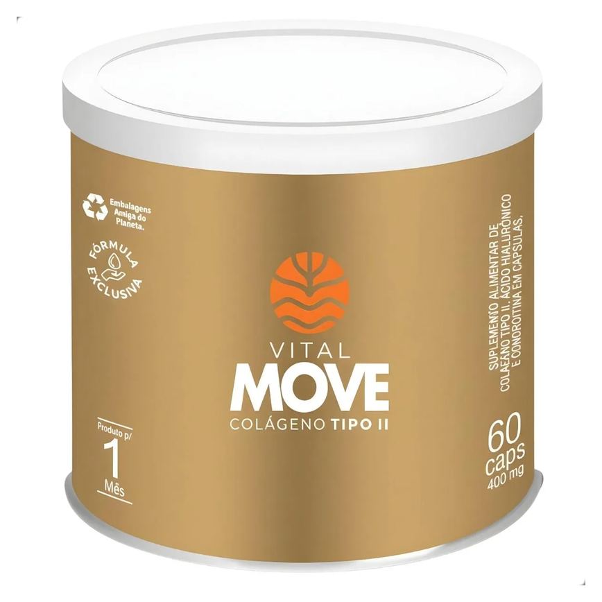 Move Colágeno Tipo 2 Joint 400Mg 60 Capsulas Vital Atman Natural