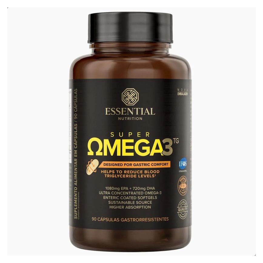 Super Omega 3 Tg Gastro-Resistant 90 Cápsulas – Essential Natural