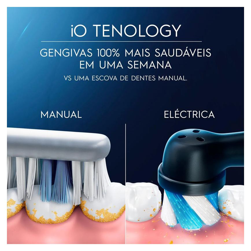 Escova de Dente Elétrica Oral B IO Series 4 1 Cabo + 2 Refis