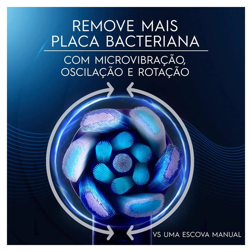 Escova de Dente Elétrica Oral B IO Series 4 1 Cabo + 2 Refis