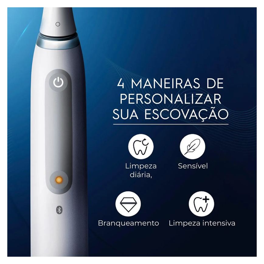 Escova de Dente Elétrica Oral B IO Series 4 1 Cabo + 2 Refis