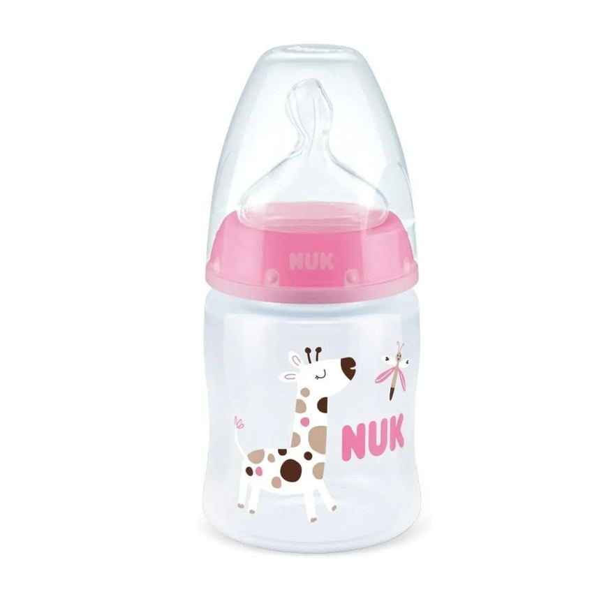 Mamadeira Anticólica com Controle de Temperatura 150Ml Rosa - Nuk