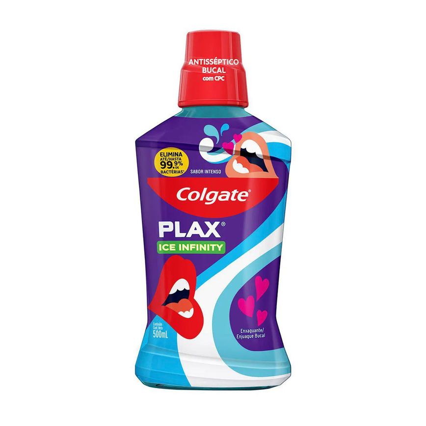 Enxaguante Bucal Colgate Plax Ice Infinity 500ml