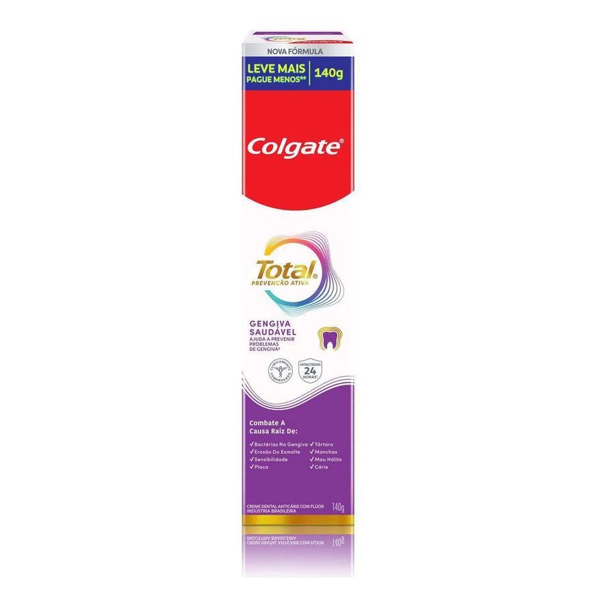 Creme Dental Colgate Total Prevenção Ativa Gengiva Reforçada 140g