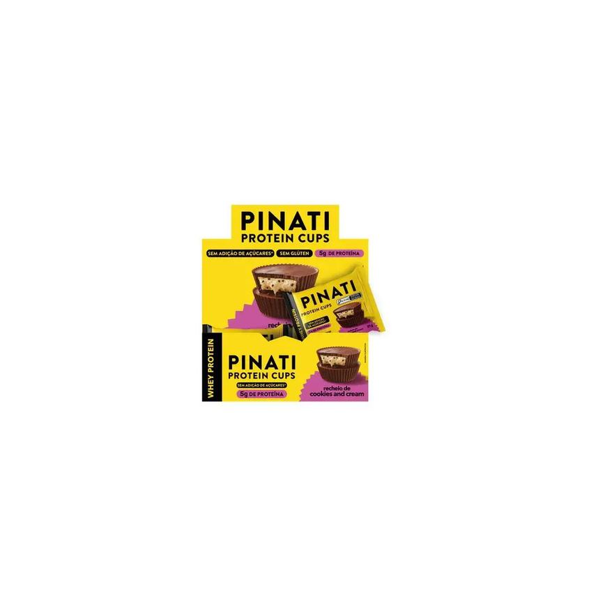 Protein Cups - Sabor Cookies & Cream 21G - 18 Unidades - Pinati