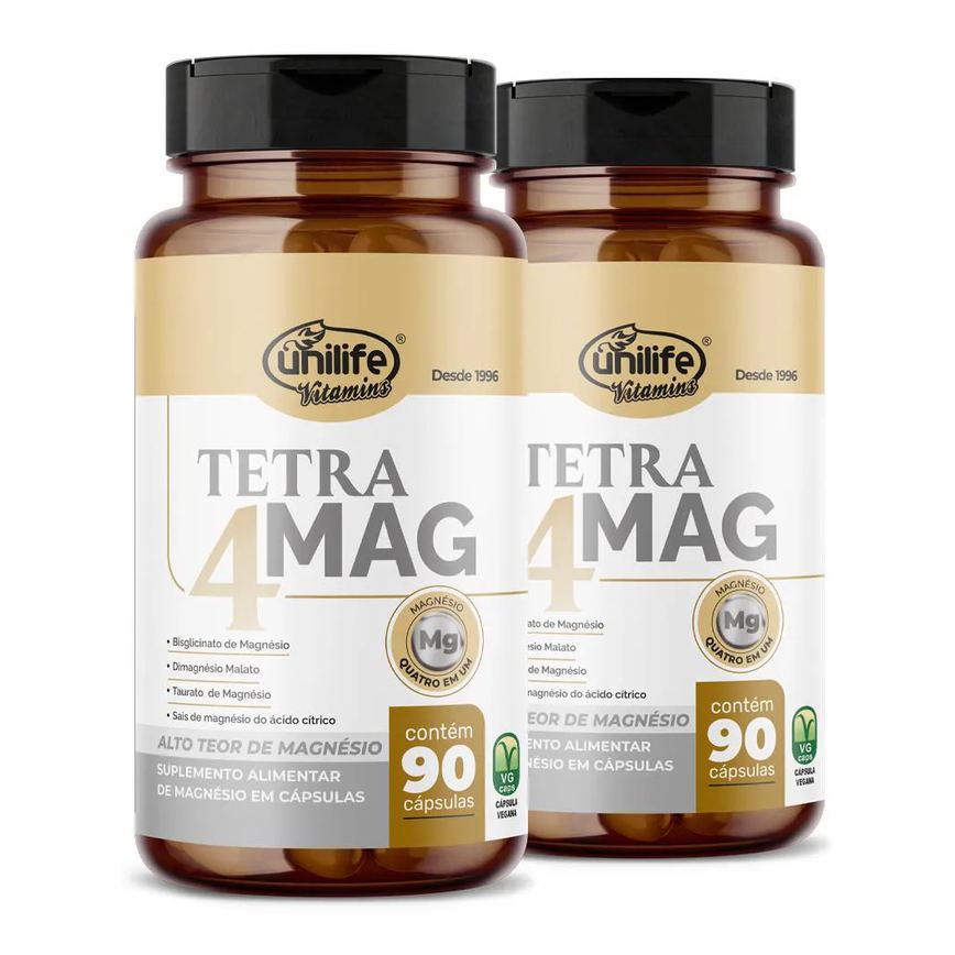Kit 2 Tetra 4 Mag Unilife 90 Cápsulas