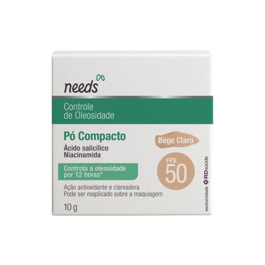 Pó Compacto Needs Controle de Oleosidade 10g - Bege Claro