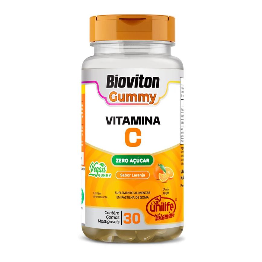 Gummy Vitamina C Laranja Unilife 30 Gomas