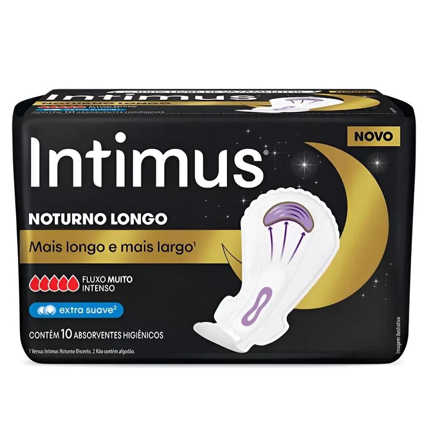 Intimus Noturno Longo Extra Suave Abas 10Un